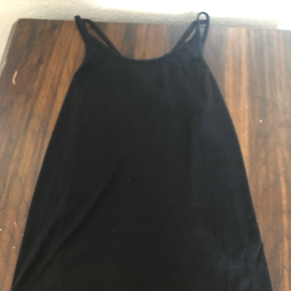 Brand new without tags black cross back tank top